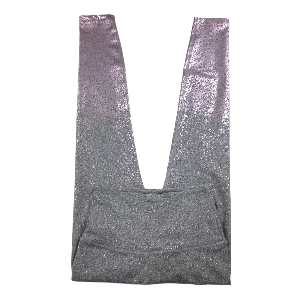 Beyond Yoga Shimmering Gray Leggings